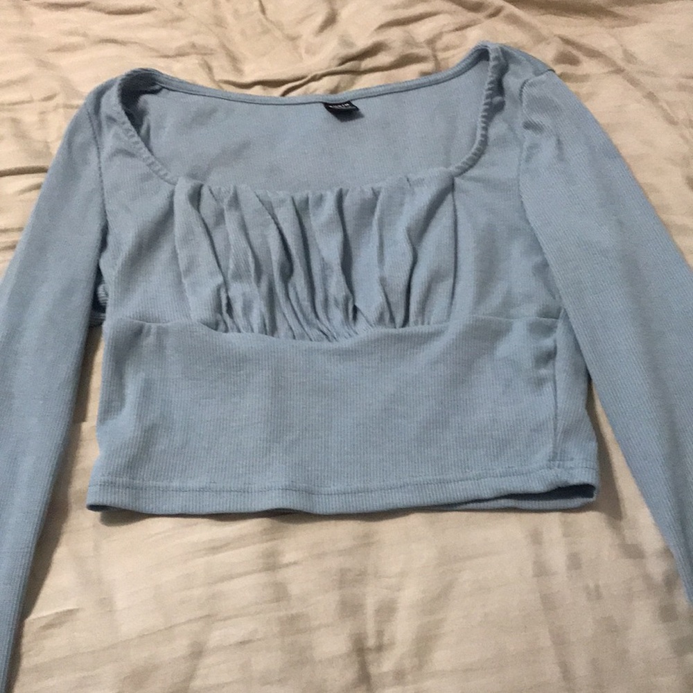 cinched bust long sleeve
